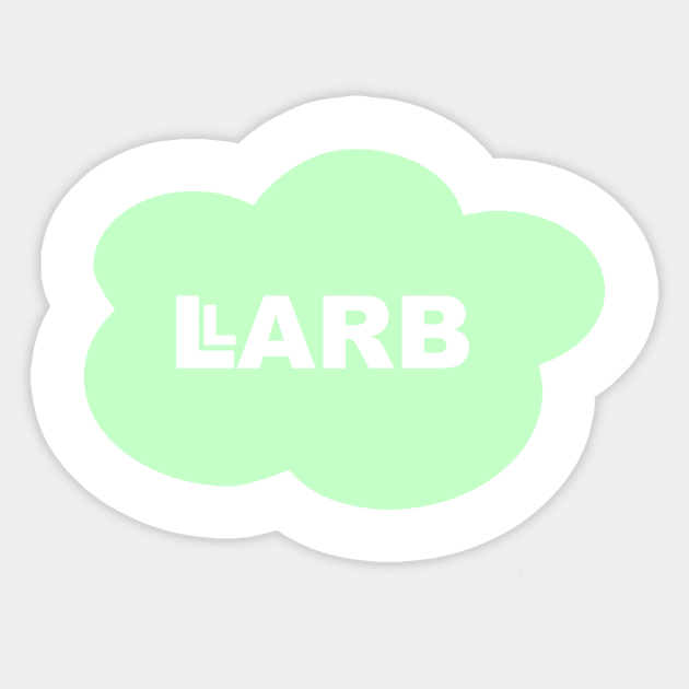 Pastel Green LARB Studios Cloud | LARB Studios & Abelia Rose Sticker by AbeliaRose